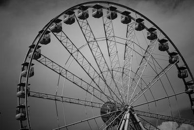 Low angle view of ferris wheel