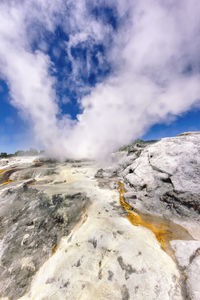 Scenic view of mountain against sky