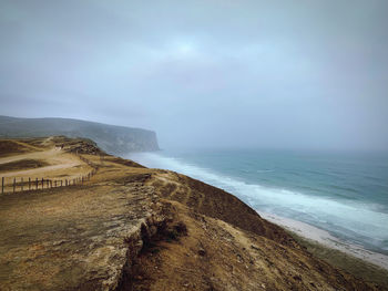 Scenic view of sea against sky