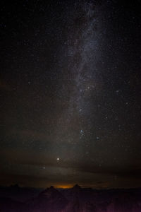 Scenic view of star field at night