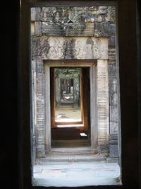 View of closed door