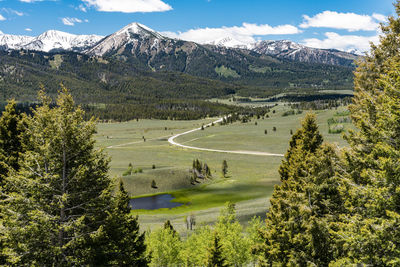 Scenic view of landscape against sky