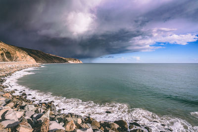 Scenic view of sea against sky