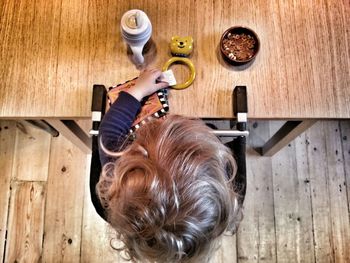Close-up of wooden door