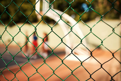 Full frame shot of chainlink fence