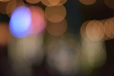 Defocused image of lights