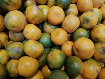 Full frame shot of oranges