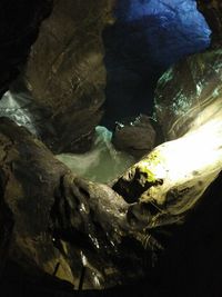 Close-up of person swimming in sea