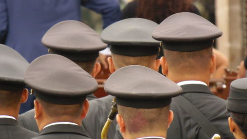 Group of people in market