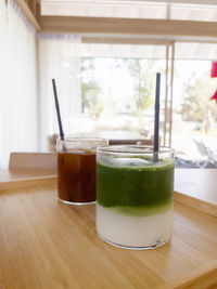 Close-up of drink on table