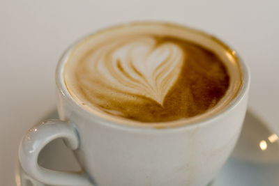 Close-up of coffee in cup