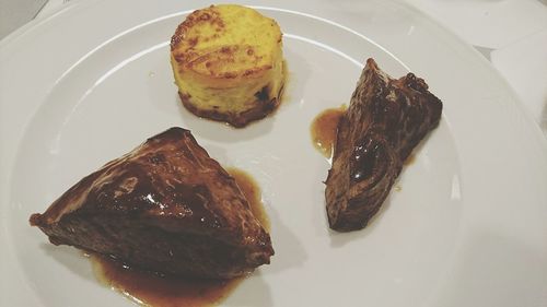 Close-up of served food