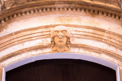 Low angle view of statue of a building