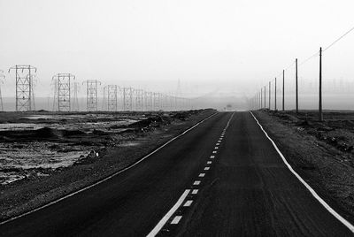 Road in city against sky