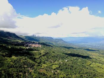 Scenic view of landscape against sky