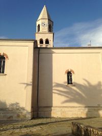 Low angle view of building against sky