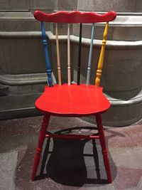 Empty chairs and tables
