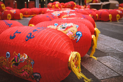 Close-up of multi colored for sale in market