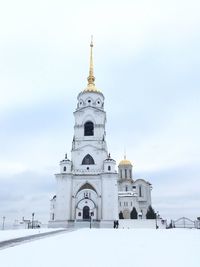 View of building against sky during winter