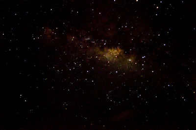 Star field against sky at night