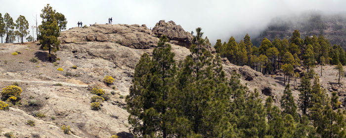 Scenic view of rocky mountains