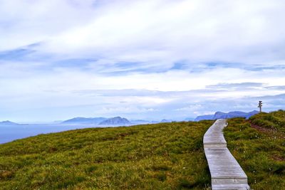 Scenic view of landscape against sky