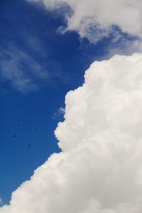 Low angle view of cloudy sky