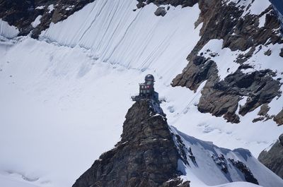 Jungfraujoch shelters and visitor centre in switzerland