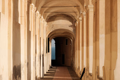 Corridor of historic building