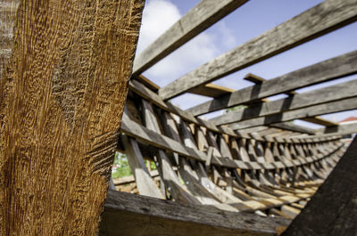 Wooden boat hull construction 