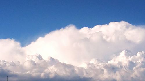 Low angle view of clouds in sky