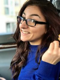Portrait of smiling young woman