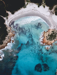 Aerial view of water