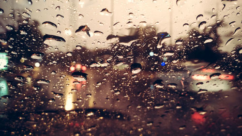 Raindrops on glass window