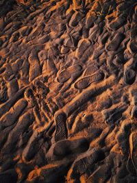 Full frame shot of sand at beach