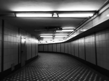 Empty corridor of building
