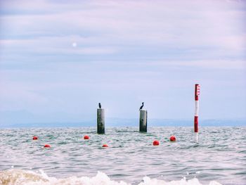 Scenic view of sea against sky