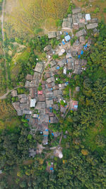 High angle view of townscape