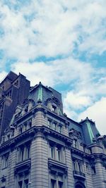 Low angle view of building against sky