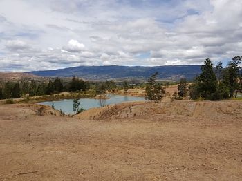 Scenic view of landscape against sky