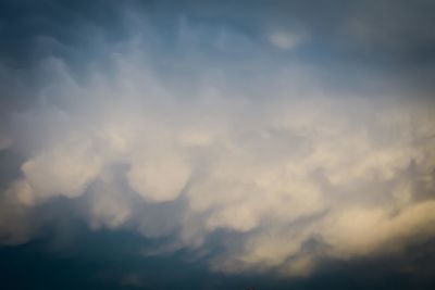 Low angle view of clouds in sky