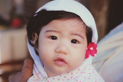 Portrait of cute baby girl