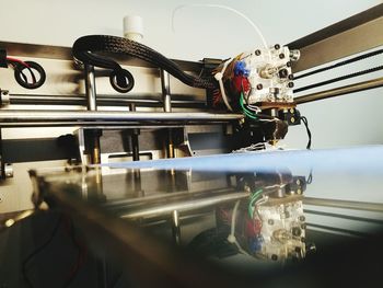 Close-up of ship in water