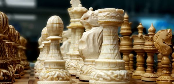 Close-up of chess