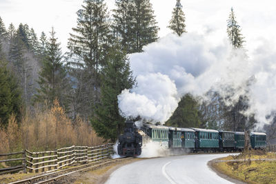Train on railroad track