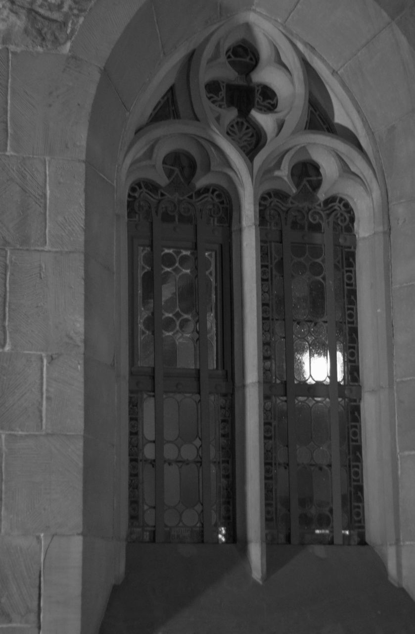 INTERIOR OF ILLUMINATED CATHEDRAL