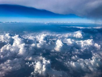 Aerial view of cloudscape against sky