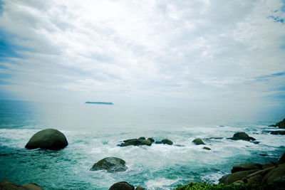 Scenic view of sea against sky