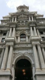 Low angle view of historical building