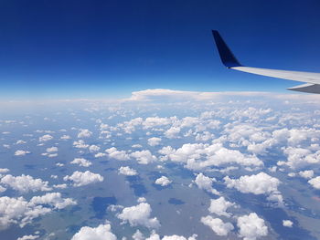 Aerial view of cloudscape against sky